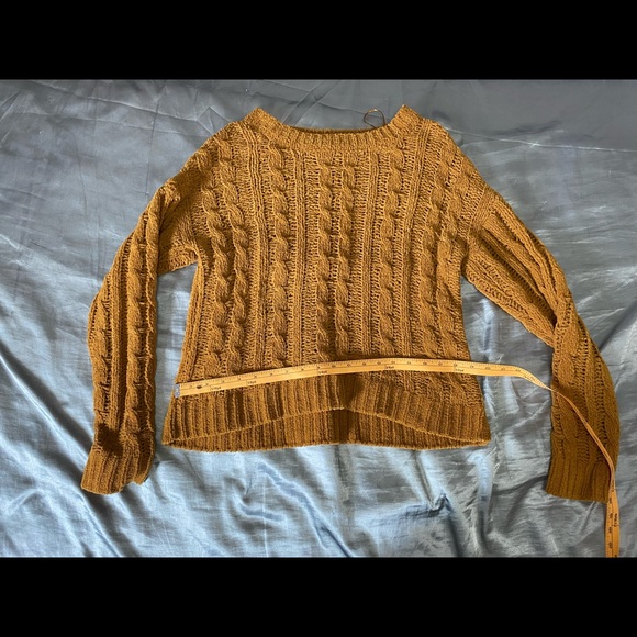 Yellow knit cottagecore sweater - Picture 3 of 4